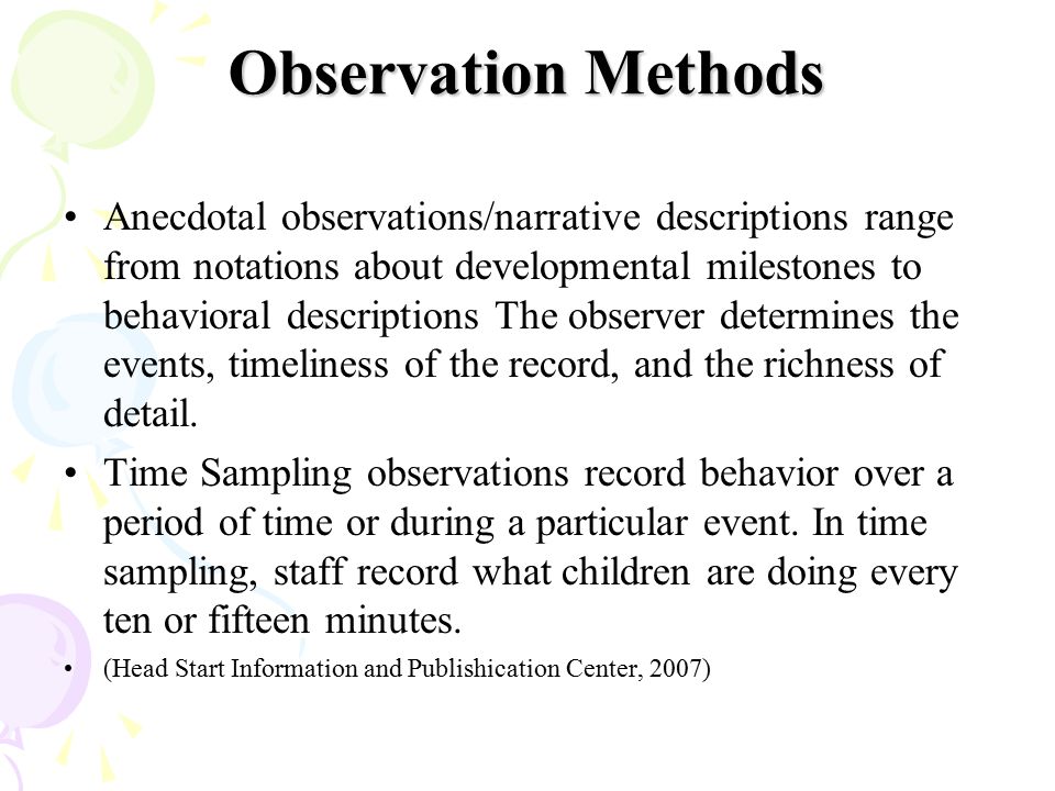 Observational Essay Examples