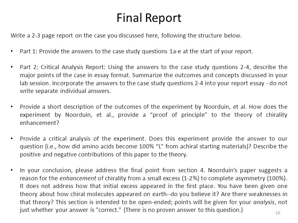 case study questions and answers