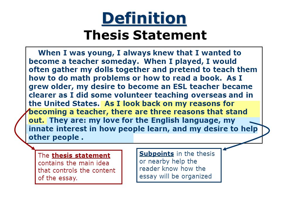 Thesis statements avoid the following: the first person (I believe, In my opinion, etc.) unclear language (It seems, etc.) attempting two topics at once (even if they seem related).