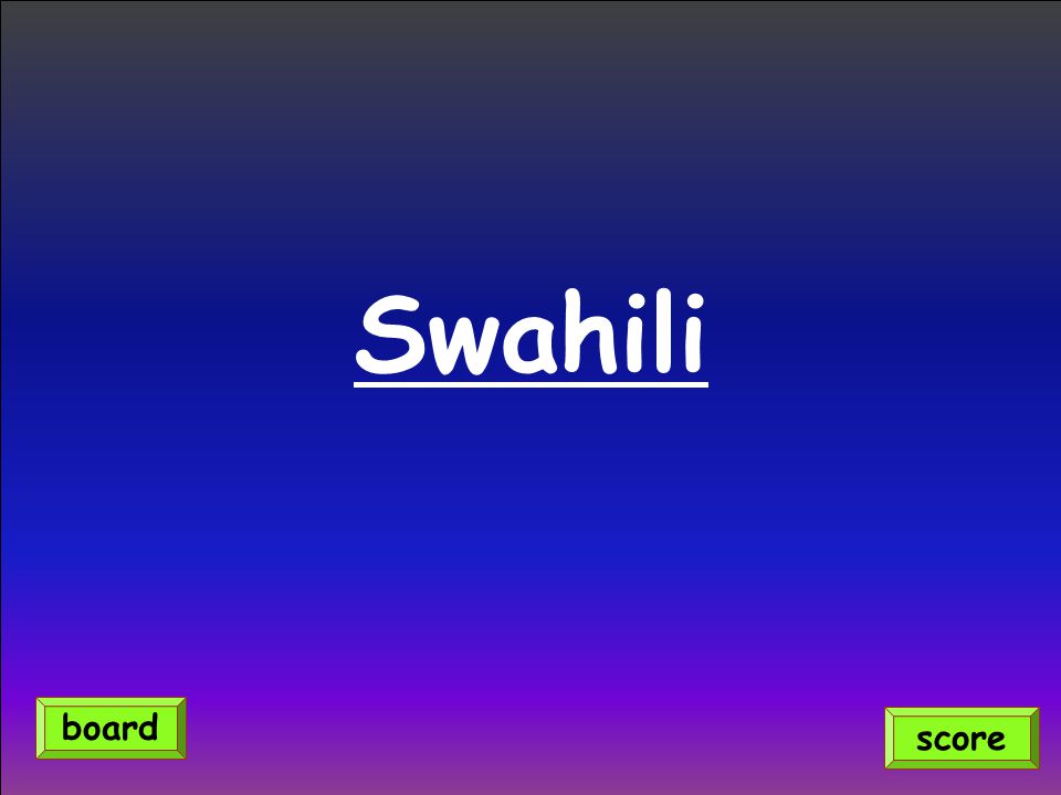 Swahili score board