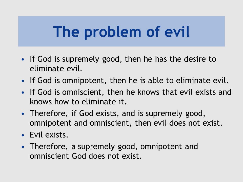 the problems of good evil essay the problems of good evil essay