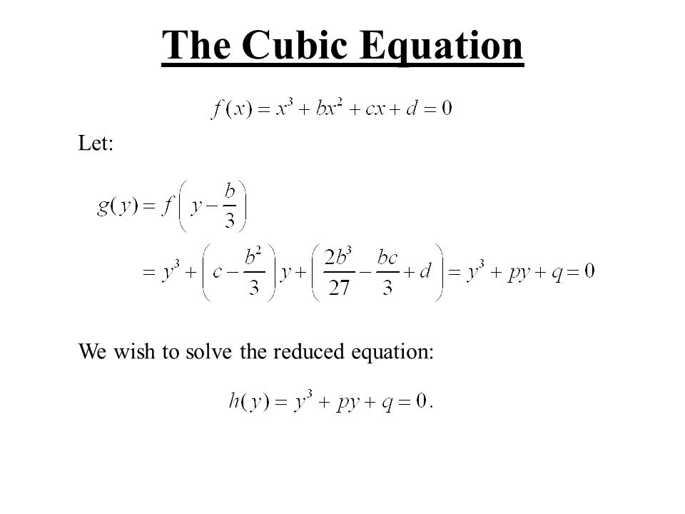 Solve Cube Root Equation Talkchannels Cubic Equation Formula Talkchannels