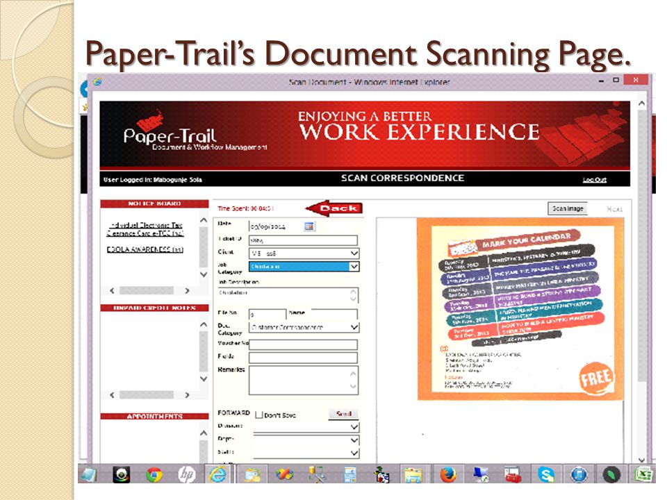 Paper-Trail’s Document Scanning Page.