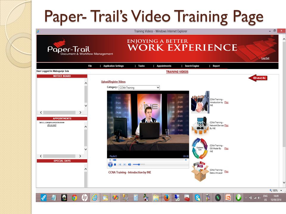 Paper- Trail’s Video Training Page
