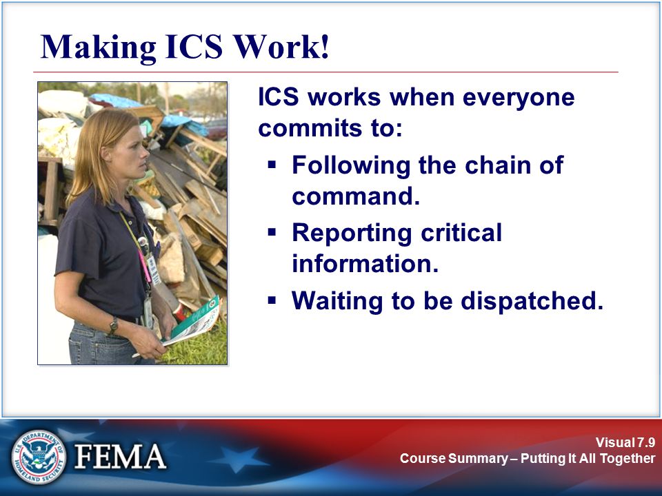 Visual 7.9 Course Summary – Putting It All Together Making ICS Work.