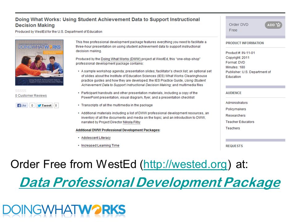 professional development resources at your fingertips using student doing what works website