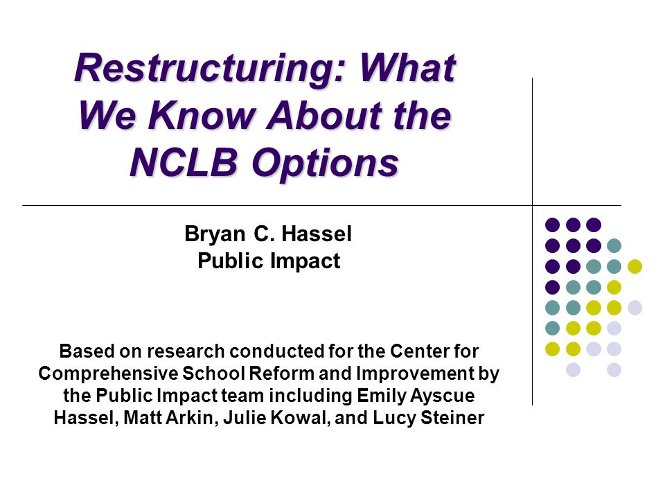 the impact of nclb Negative implications of no child left behind: as graduation rates go down, school ratings go up date: february 16, 2008 source: rice university summary. the impact of nclb Negative implications of no child left behind: as graduation rates go down, school ratings go up date: february 16, 2008 source: rice university summary.