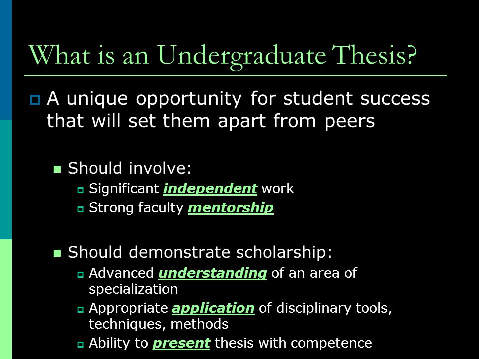 what is an undergraduate