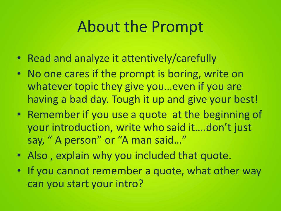 Beginning An Essay With A Quote