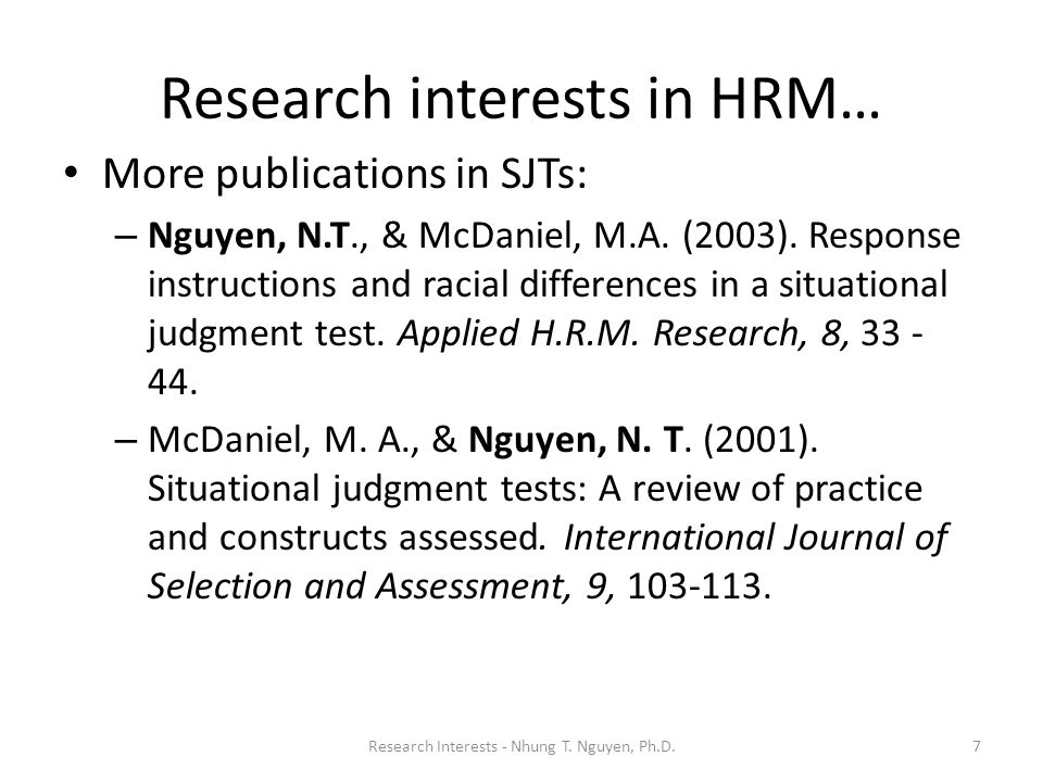 Thesis Proposal For Human Resource Management