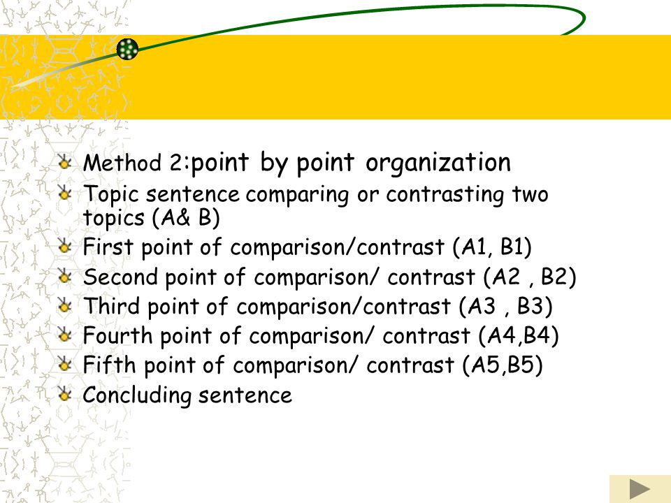 Topic sentence examples for comparative essay