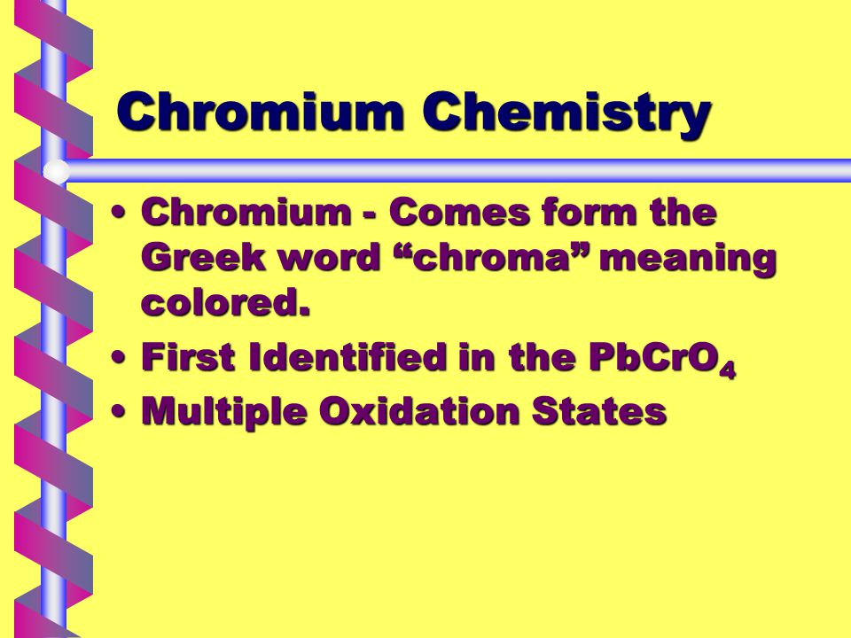 chromium chemistry
