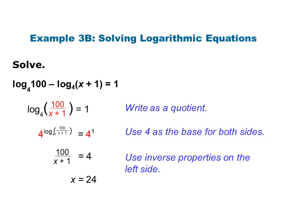 Solving Logarithmic Equations Examples Fedinvest Examples Of Solving Logarithmic Equations