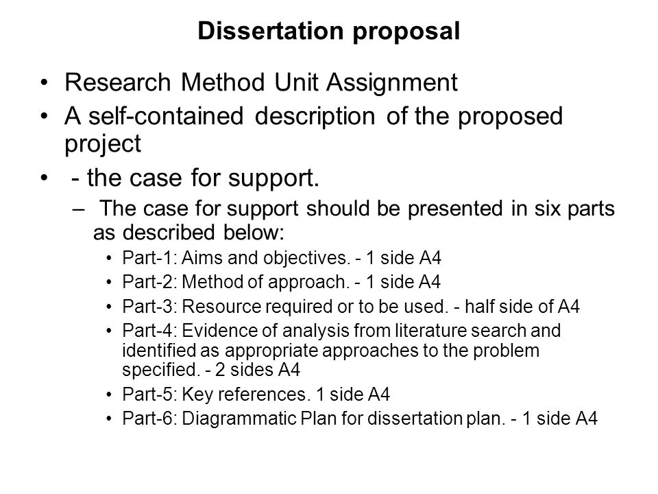 Dissertation project proposal