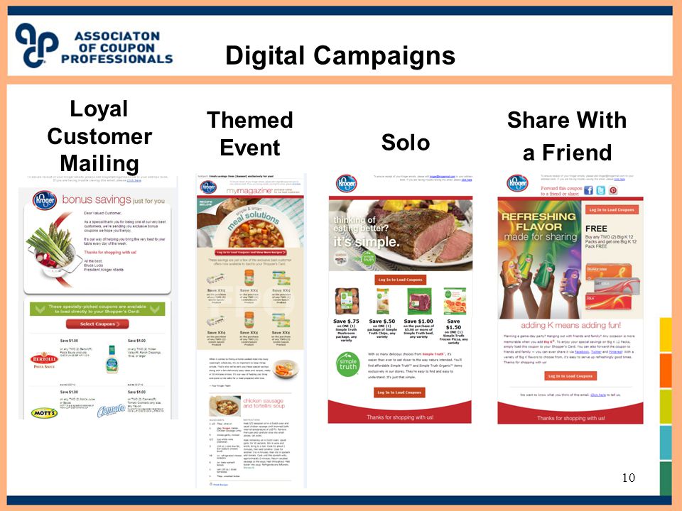 Digital Campaigns Share With a Friend Solo 10 Themed Event Loyal Customer Mailing