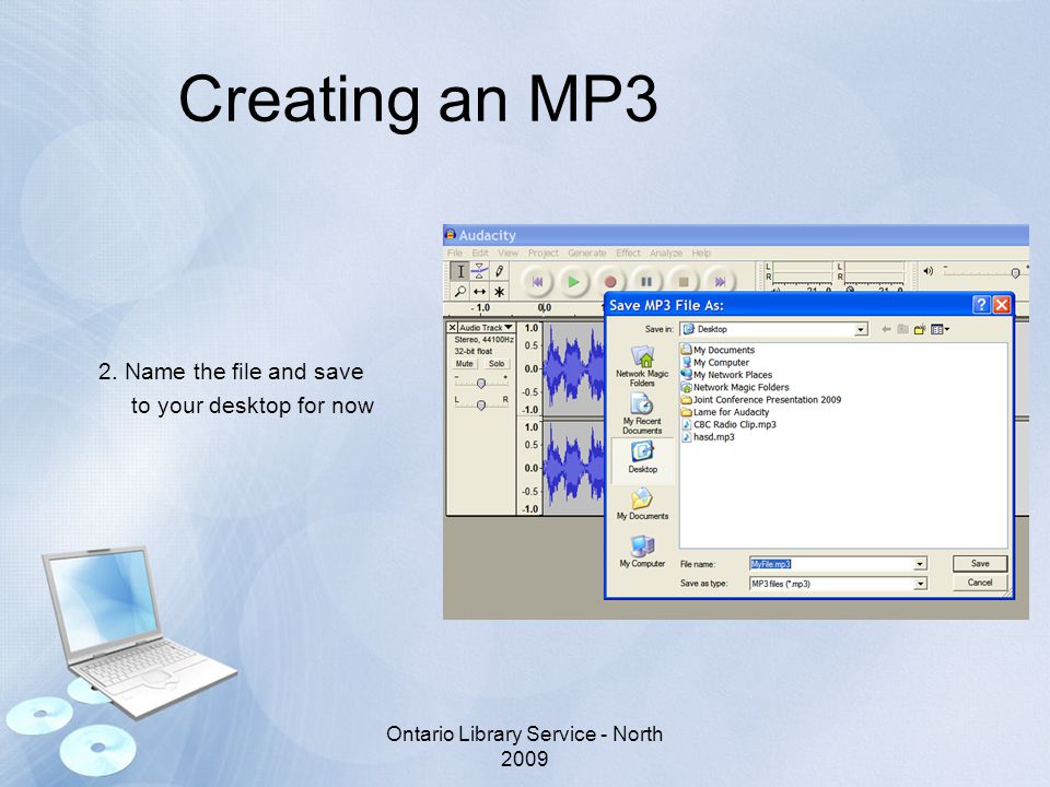 Creating an MP3 2.