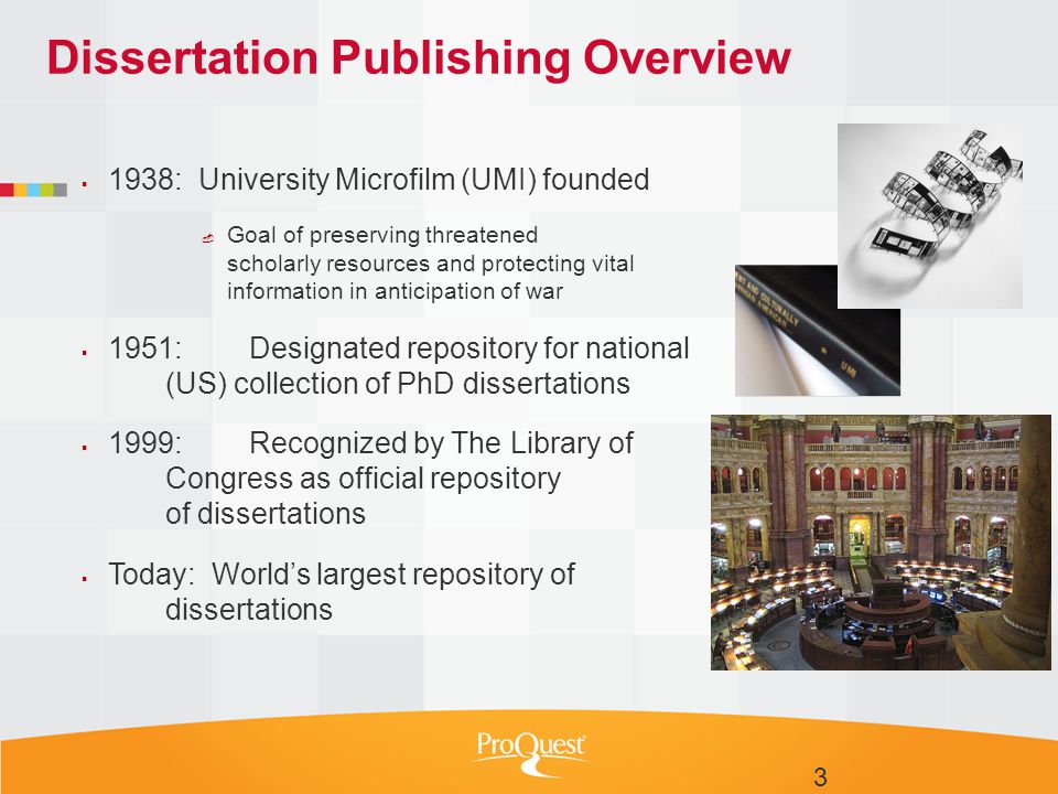 dissertation publishing proquest Whether you are publishing or ordering a dissertation or thesis proquest increases the visibility of dissertations or theses through our dedicated platform. dissertation publishing proquest Whether you are publishing or ordering a dissertation or thesis proquest increases the visibility of dissertations or theses through our dedicated platform.