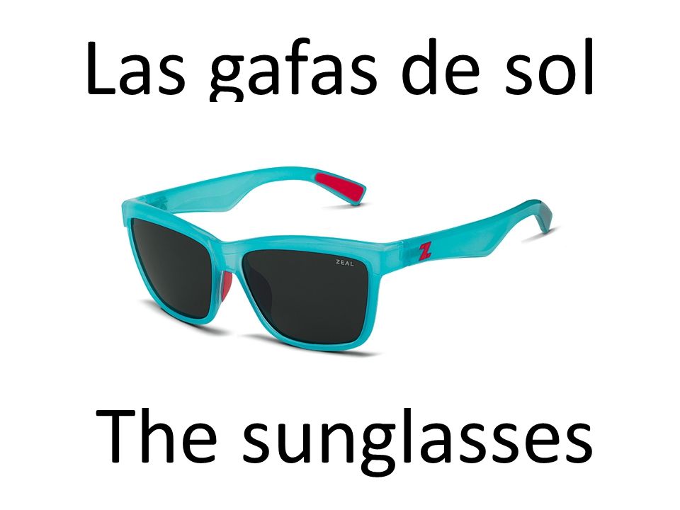 Las gafas de sol The sunglasses
