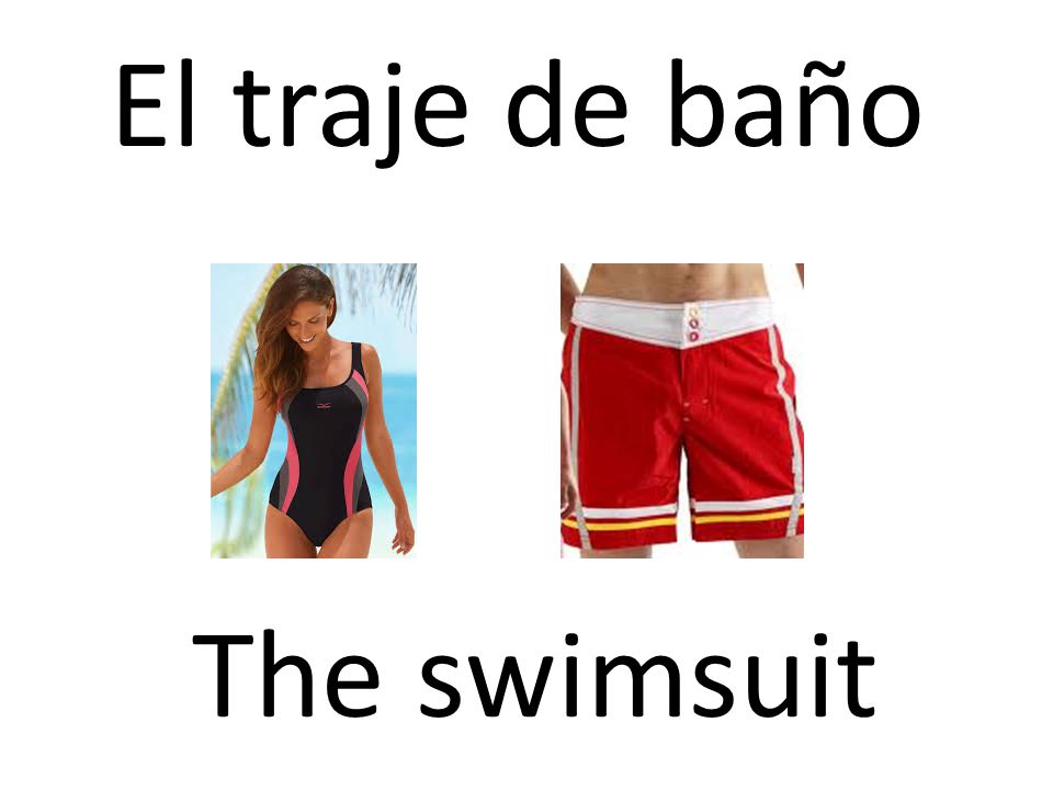 El traje de baño The swimsuit
