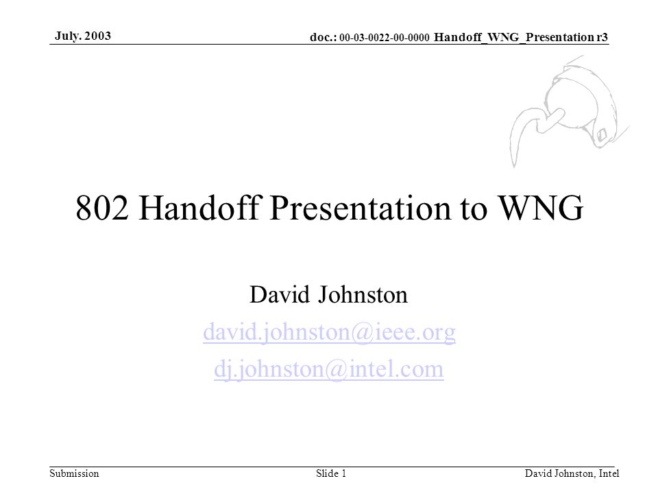 doc.: Handoff_WNG_Presentation r3 Submission July.