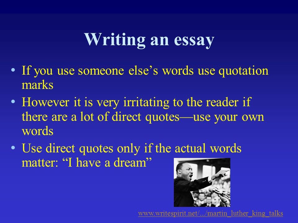 Writing An Essay Thesis