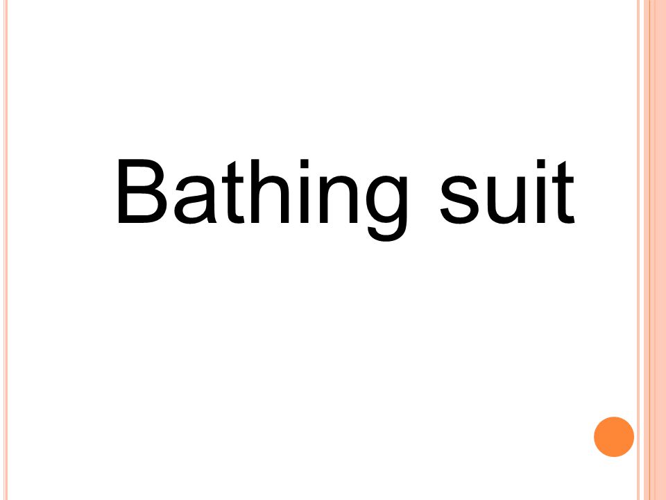 Bathing suit