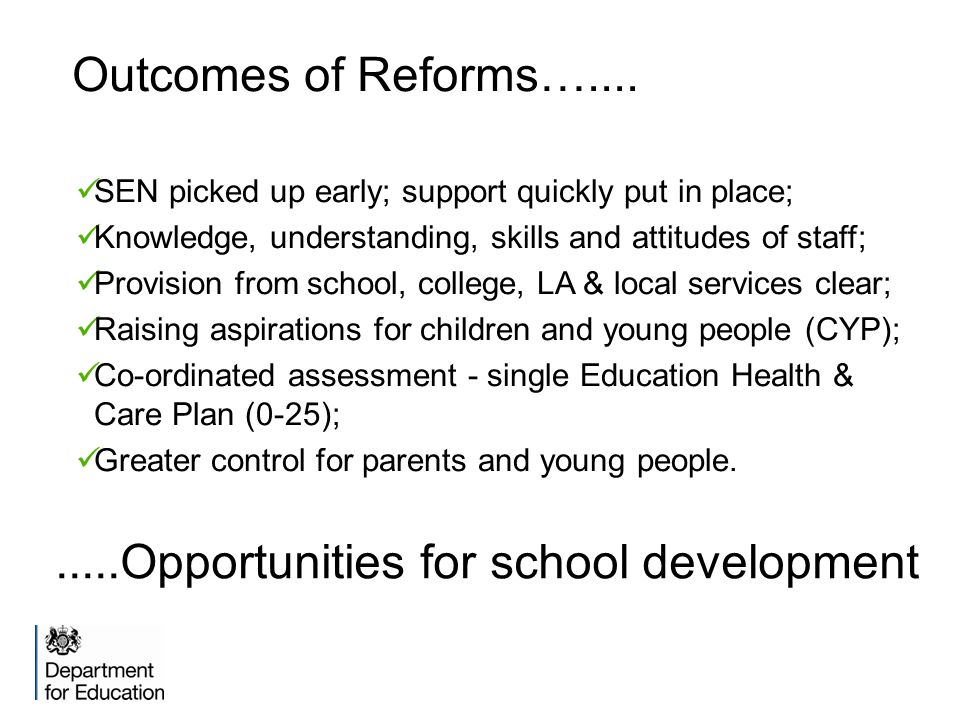 Outcomes of Reforms…....
