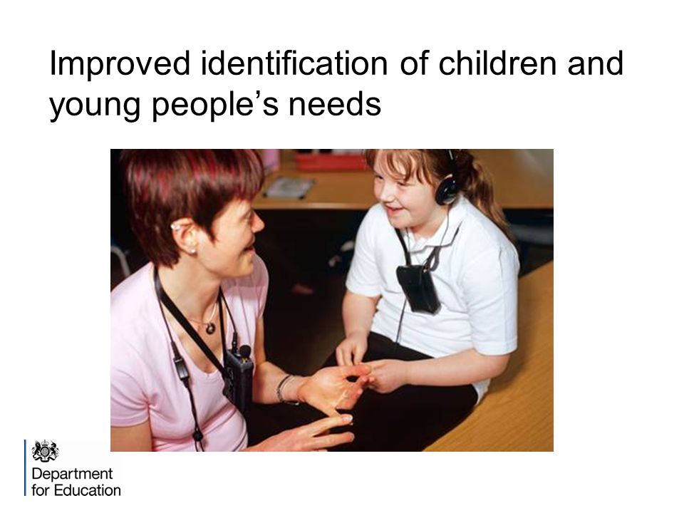 Improved identification of children and young people’s needs