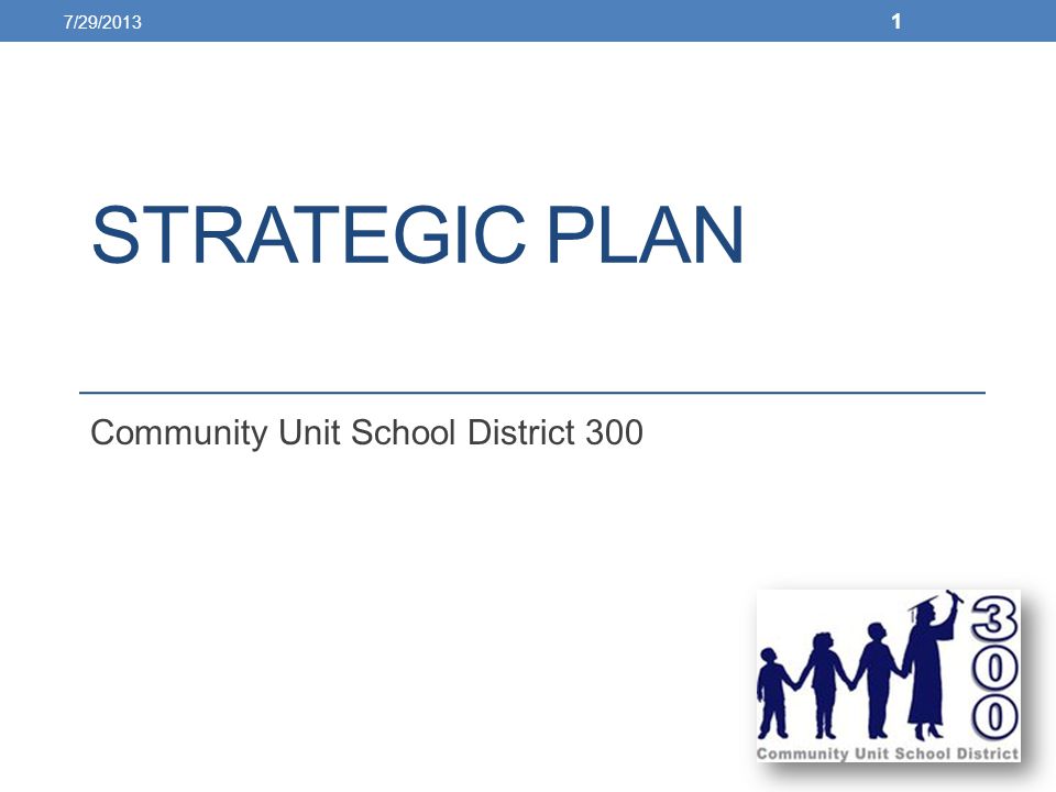 STRATEGIC PLAN Community Unit School District 300 7/29/2013 1