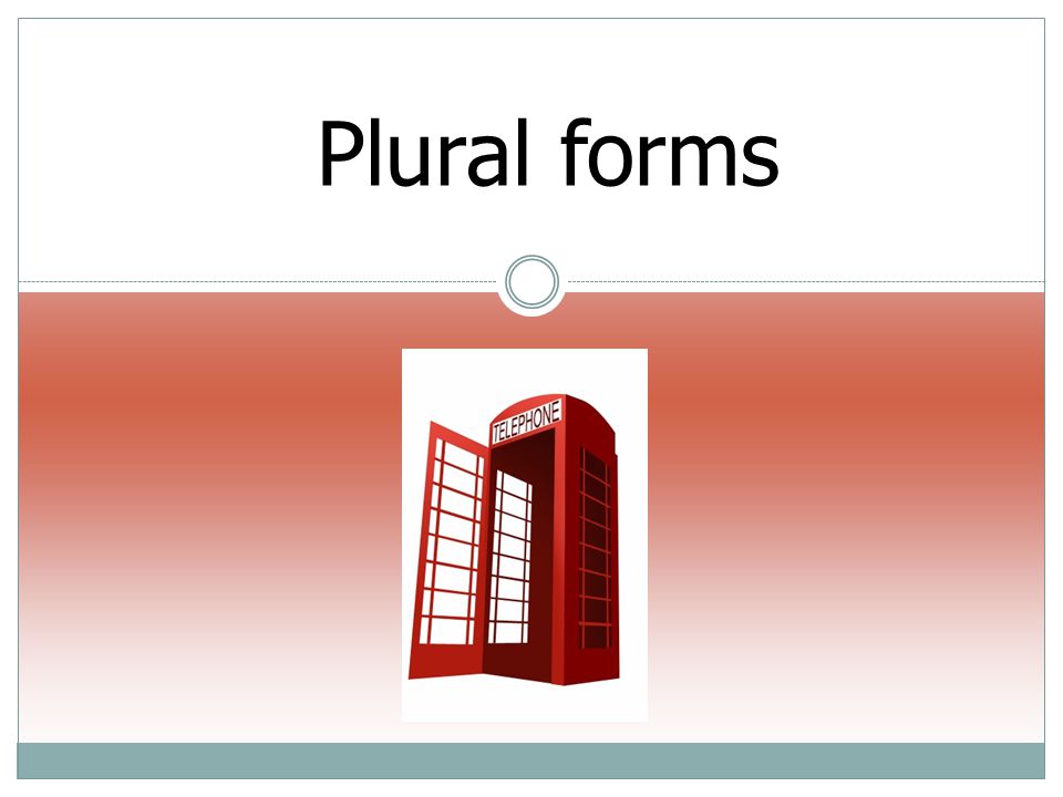 Plural forms