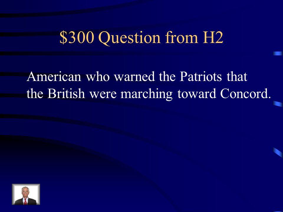 $200 Answer from H2 Who is George Washington