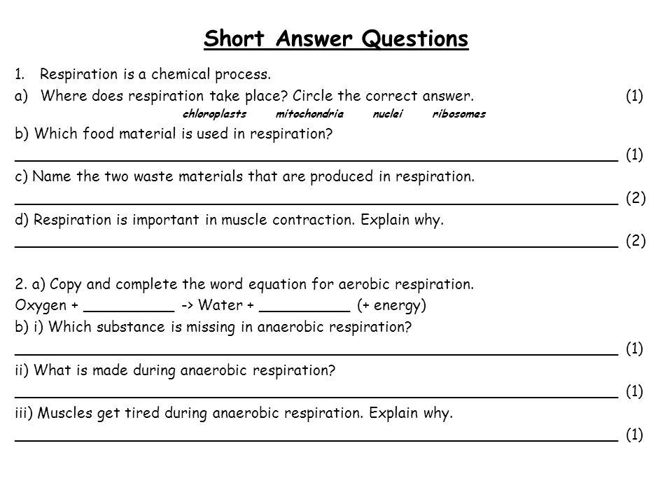 Glucose Oxygen Carbon Dioxide Water Energy Ppt Download Respiration Is A Chemical Process Where Does Take Place Circle The Correct Answer 1 Chloroplasts Mitochondria Nuclei Ribosomes B Which Food