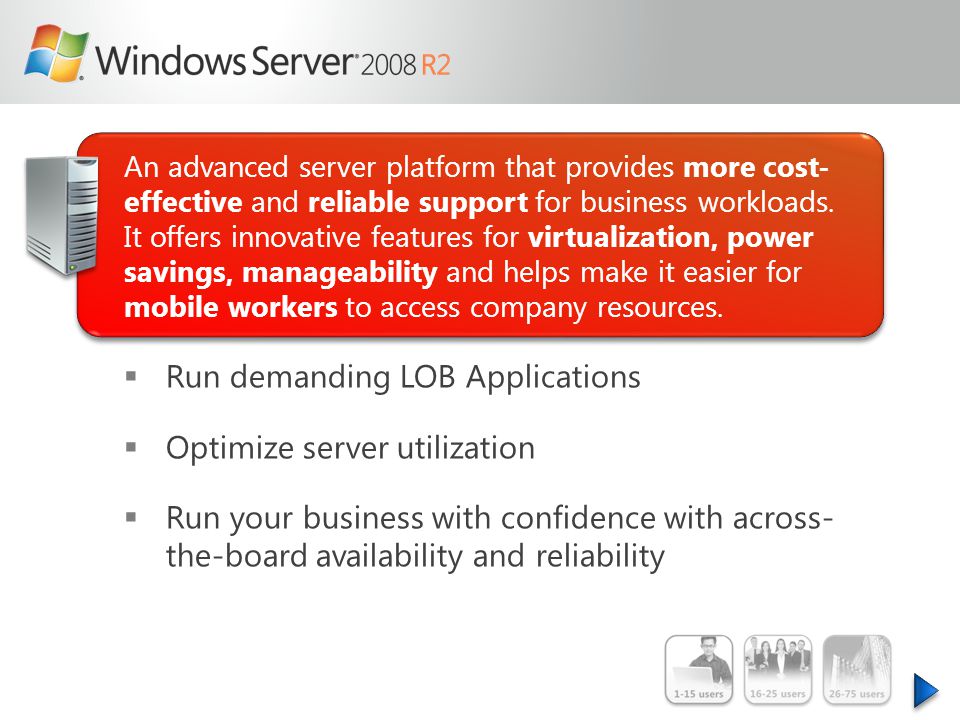 An advanced server platform that provides more cost- effective and reliable support for business workloads.