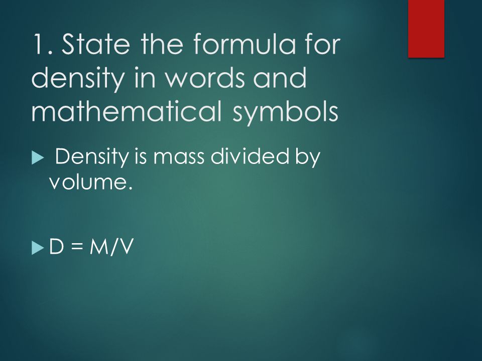 Definition of mass in mathematical terms