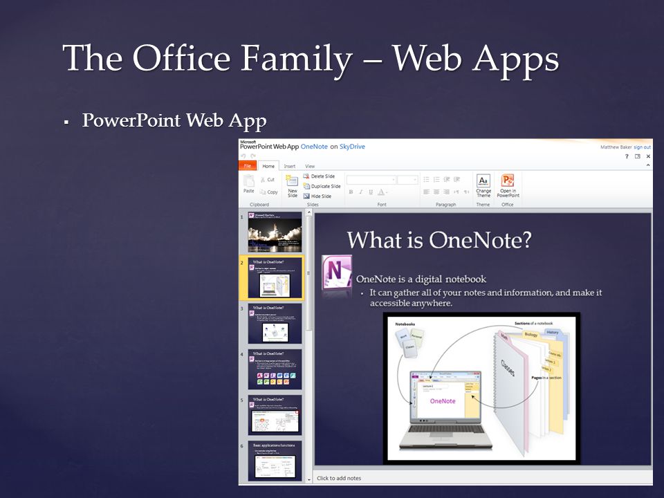  PowerPoint Web App The Office Family – Web Apps