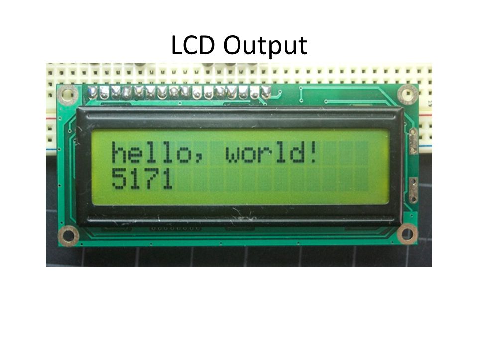 LCD Output