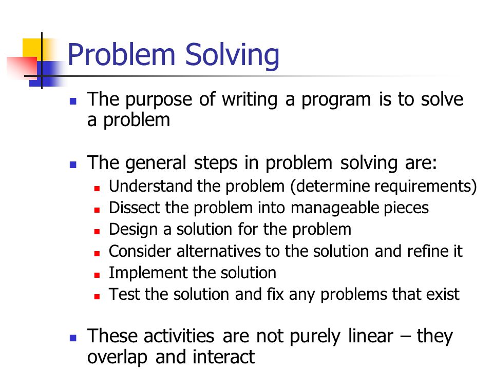 How To Problem Solving