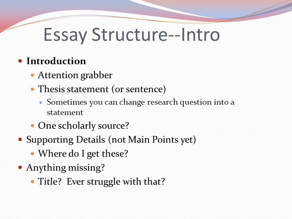 interpretive essay format