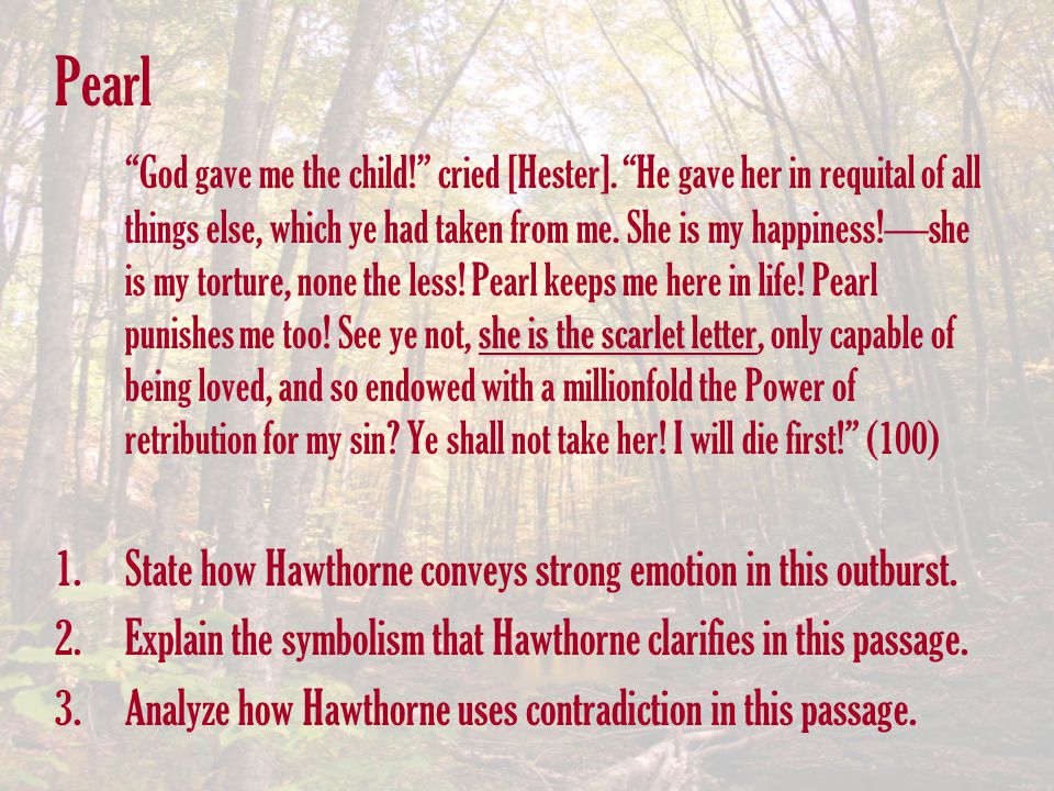 Thesis Statement For Scarlet Letter