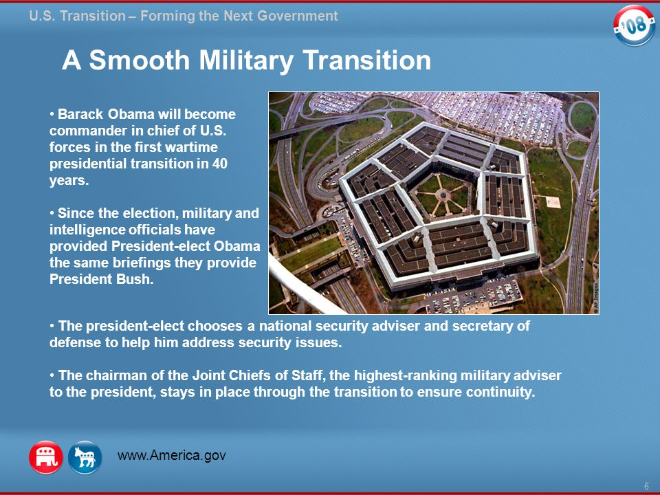 A Smooth Military Transition U.S.