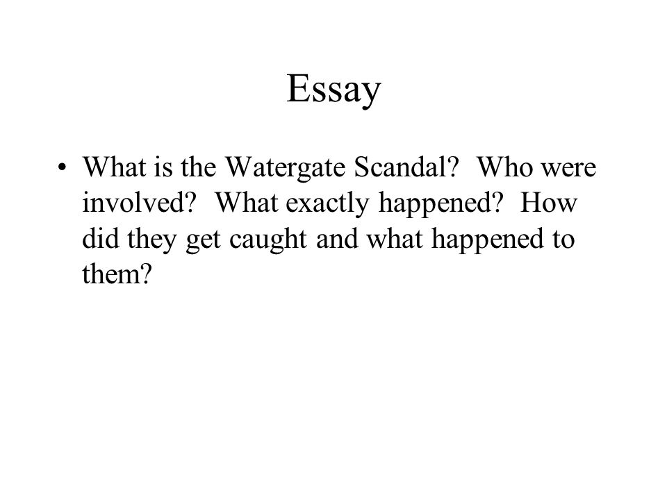 G. Gordon Liddy Watergate Scandal