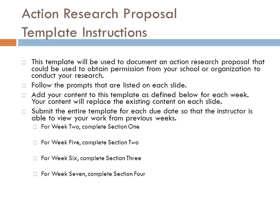 Sample of action research proposal