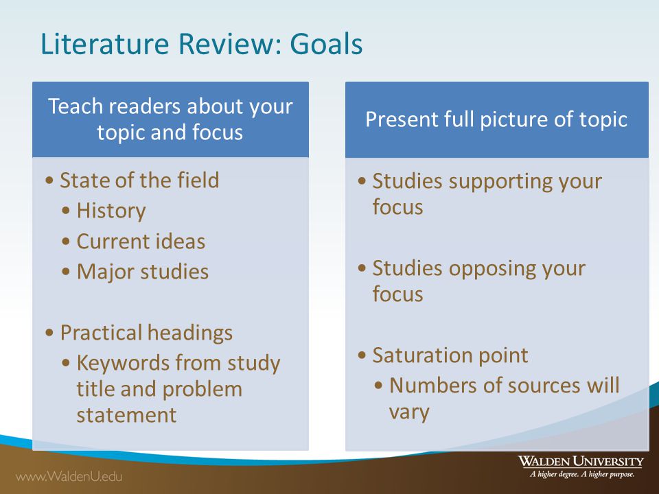 Apa literature review section headings