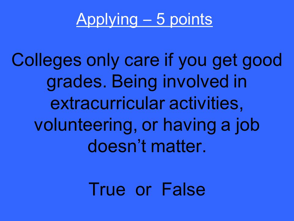 False Applying – 4 points
