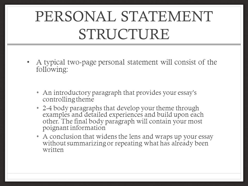 how to write a personal portfolio