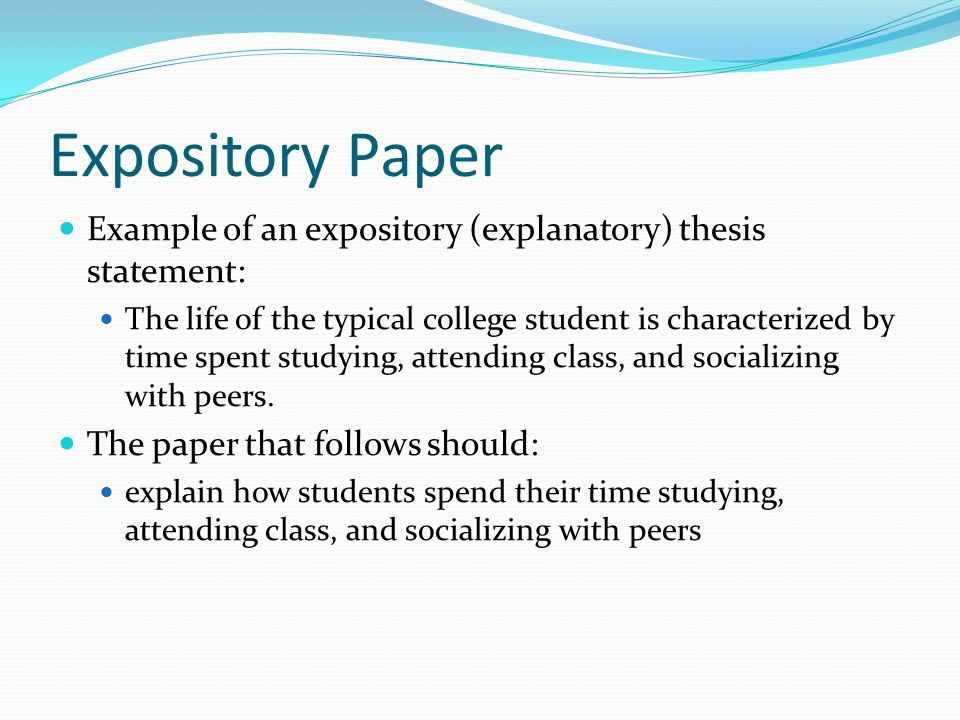 Student thesis examples