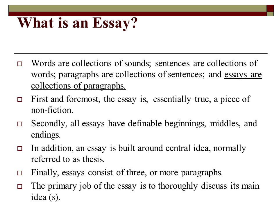 What Is A Structured Essay Format