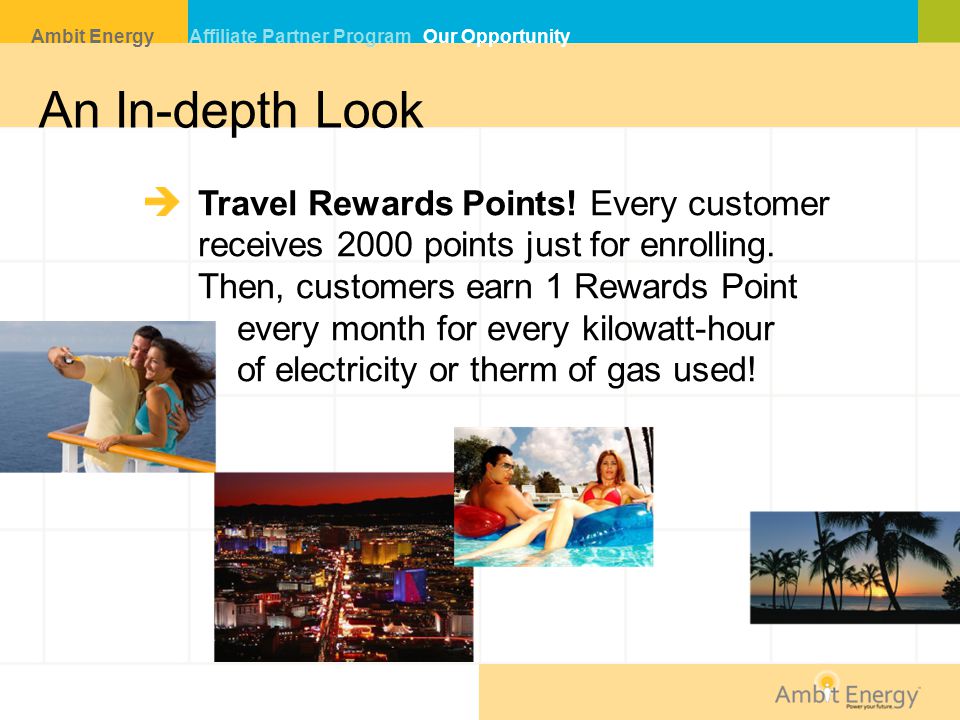An In-depth Look Travel Rewards Points. Every customer receives 2000 points just for enrolling.