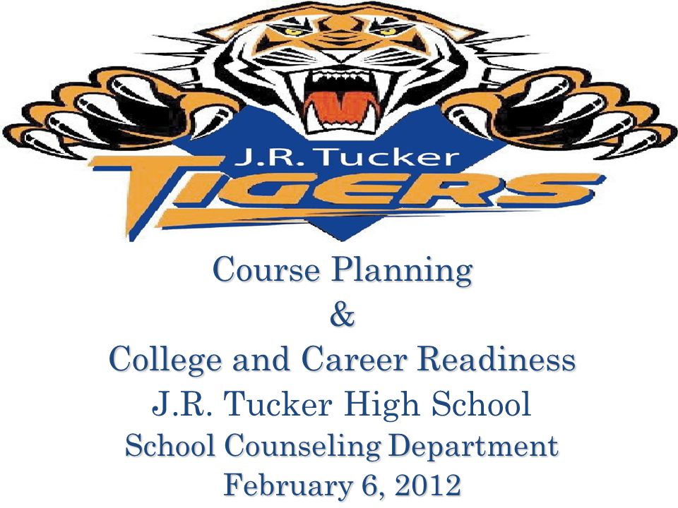 Course Planning & College and Career Readiness J.R.