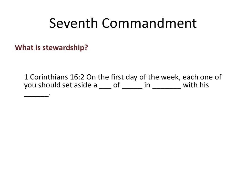 What is stewardship.